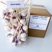 Load image into Gallery viewer, Large Lollies: Sour Berry Lollipop Candy