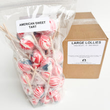 Load image into Gallery viewer, Large Lollies: American Sweet Tart: USA Flag Lollipop Candy