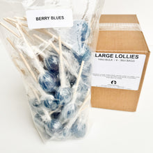 Load image into Gallery viewer, Large Lollies: Berry Blues Lollipop Candy