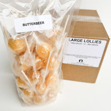 Load image into Gallery viewer, Large Lollies: Butterbeer Lollipop Candy