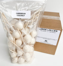 Load image into Gallery viewer, Large Lollies: Caribbean Coconut Cream Lollipop Candy
