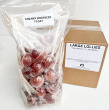 Load image into Gallery viewer, Large Lollies: Creamy Rootbeer Float Lollipop Candy