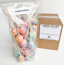 Load image into Gallery viewer, Large Lollies: Rainbow Sherbet Lollipop Candy