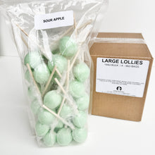 Load image into Gallery viewer, Large Lollies: Sour Apple Lollipop Candy