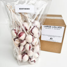 Load image into Gallery viewer, Large Lollies: Sour Berry Lollipop Candy