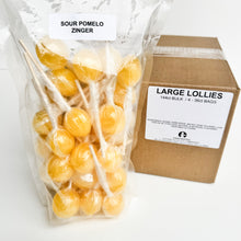 Load image into Gallery viewer, Large Lollies: Sour Pomelo Zinger Lollipop Candy