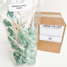 Load image into Gallery viewer, Large Lollies: Tropical Fruit Punch Lollipop Candy