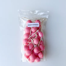 Load image into Gallery viewer, Large Lollies: Creamy Raspberry Lollipop Candy