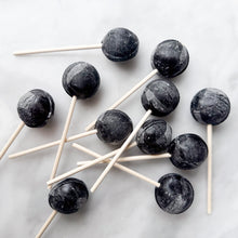 Load image into Gallery viewer, Large Lollies: Black Licorice Lollipop Candy
