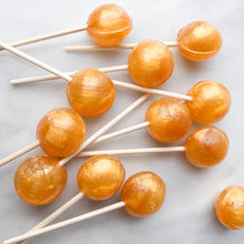 Load image into Gallery viewer, Large Lollies: Crème Brûlée Lollipop Candy