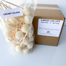 Load image into Gallery viewer, Large Lollies: Creamy Colada Lollipop Candy