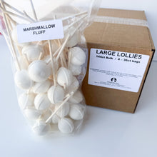 Load image into Gallery viewer, Large Lollies: Marshmallow Fluff Lollipop Candy