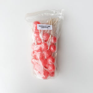 Large Lollies: Raspberry Lime Lemonade Lollipop Candy