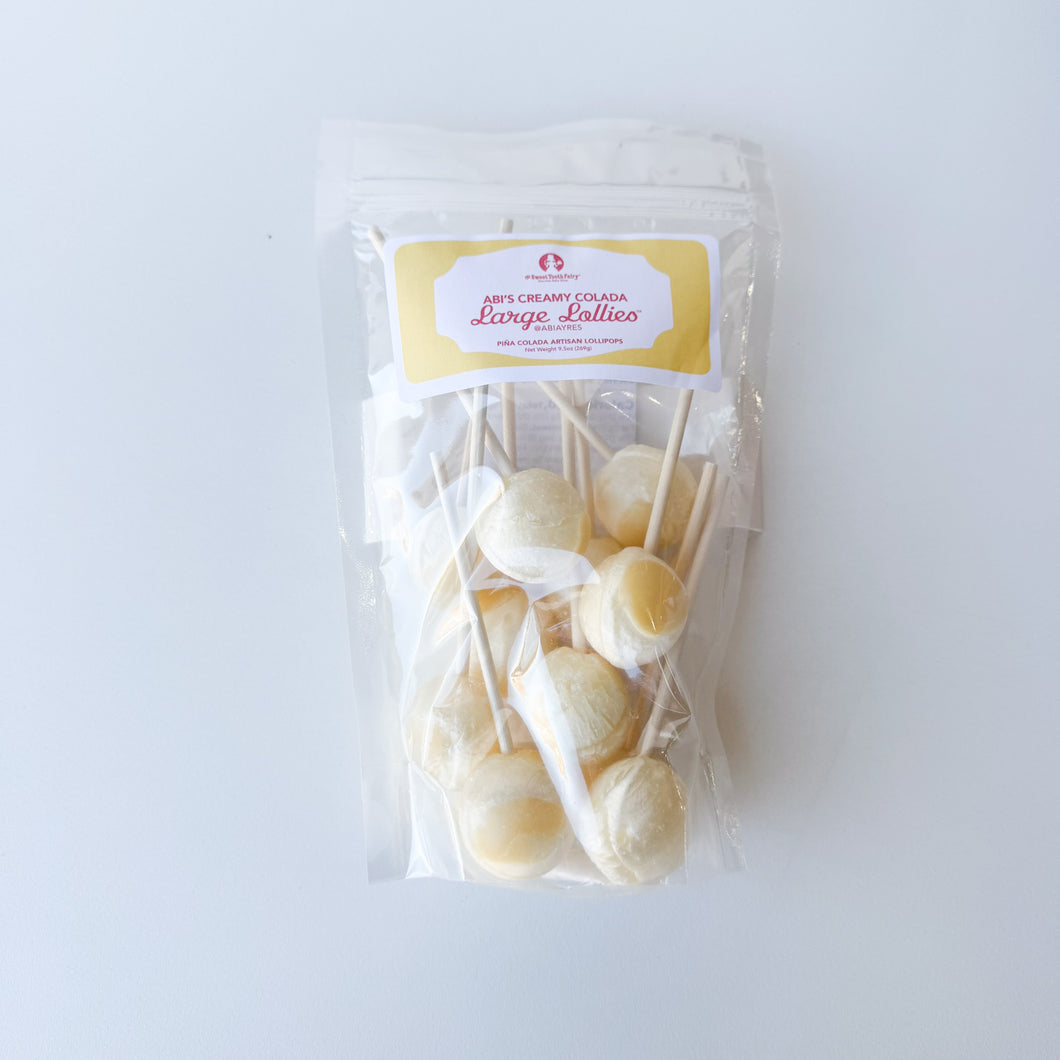 Large Lollies: Creamy Colada Lollipop Candy