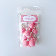 Load image into Gallery viewer, Large Lollies: Creamy Raspberry Lollipop Candy
