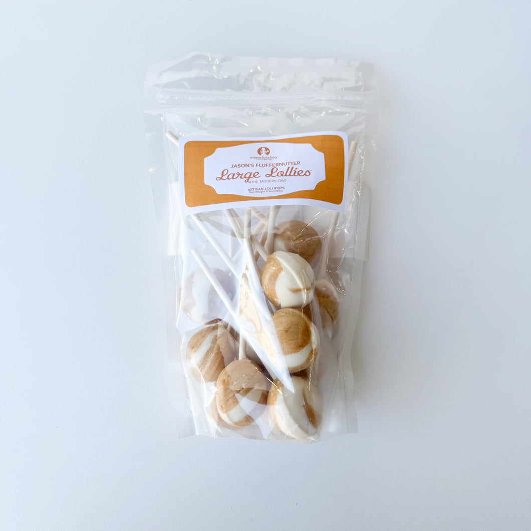 Large Lollies: Fluffernutter Lollipop Candy