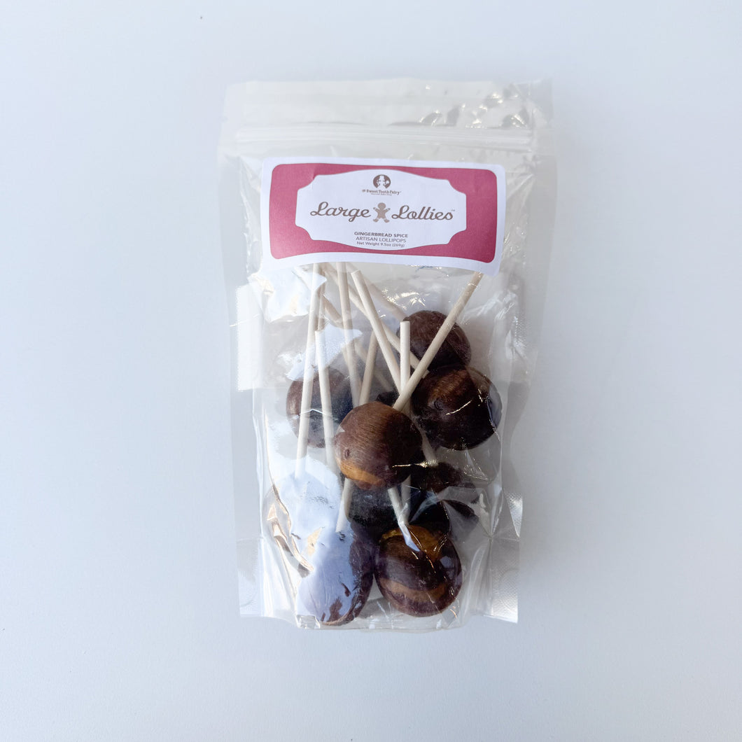 Large Lollies: Gingerbread Lollipop Candy