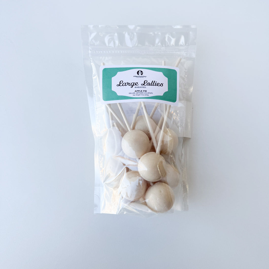 Large Lollies: Apple Pie Lollipop Candy