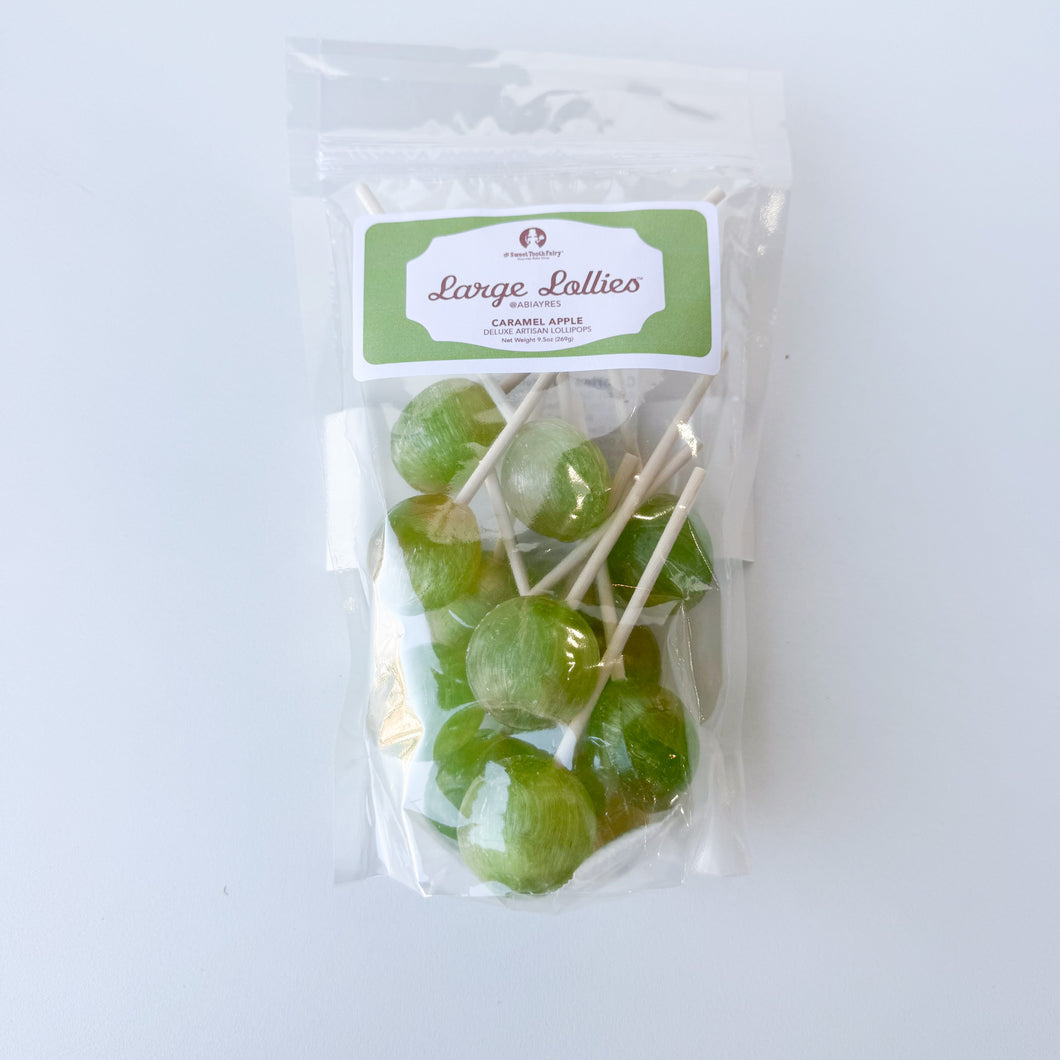 Large Lollies: Caramel Apple Lollipop Candy