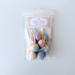 Large Lollies: Rainbow Sherbet Lollipop Candy