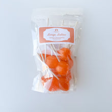 Load image into Gallery viewer, Large Lollies: Sour Tangerine Lollipop Candy
