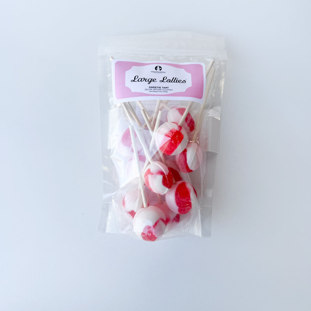 Large Lollies: Sweetie Tart Valentine Lollipop Candy