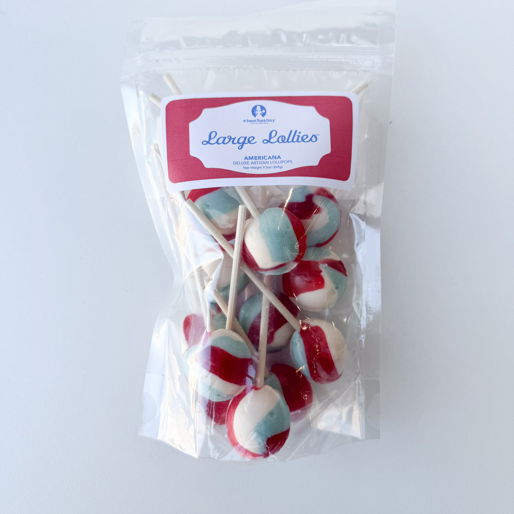 Large Lollies: Americana Lollipop Candy