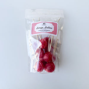 Large Lollies: Sparkling Pomegranate Lollipop Candy