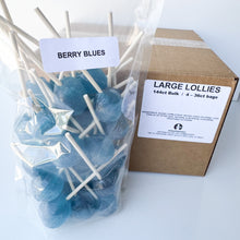 Load image into Gallery viewer, Large Lollies: Berry Blues Lollipop Candy
