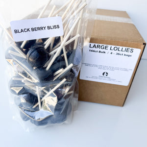 Large Lollies: Black Berry Bliss Lollipop Candy