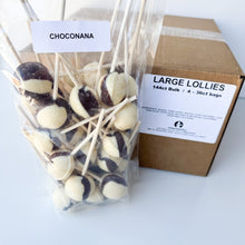 Load image into Gallery viewer, Large Lollies: ChocoNana Lollipop Candy
