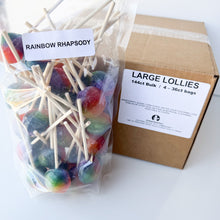 Load image into Gallery viewer, Large Lollies: Rainbow Rhapsody Lollipop Candy
