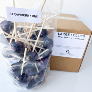 Large Lollies: Strawberry Kiwi Witches' Brew Lollipop Candy