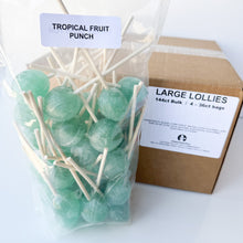 Load image into Gallery viewer, Large Lollies: Tropical Fruit Punch Lollipop Candy
