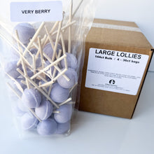 Load image into Gallery viewer, Large Lollies: Very Berry Lollipop Candy
