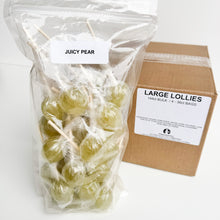Load image into Gallery viewer, Large Lollies: Juicy Pear Lollipop Candy
