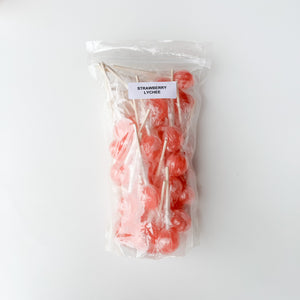 Large Lollies: Strawberry Lychee Lollipop Candy