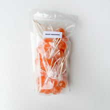Load image into Gallery viewer, Large Lollies: Sour Tangerine Lollipop Candy
