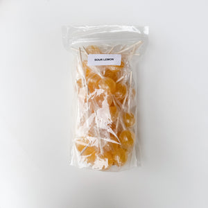 Large Lollies: Sour Lemon Lollipop Candy