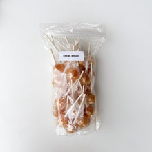 Load image into Gallery viewer, Large Lollies: Crème Brûlée  Lollipop Candy
