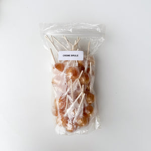 Large Lollies: Crème Brûlée  Lollipop Candy