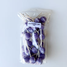 Load image into Gallery viewer, Large Lollies: Blackberry Lime Fizz Lollipop Candy

