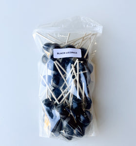 Large Lollies: Black Licorice Lollipop Candy