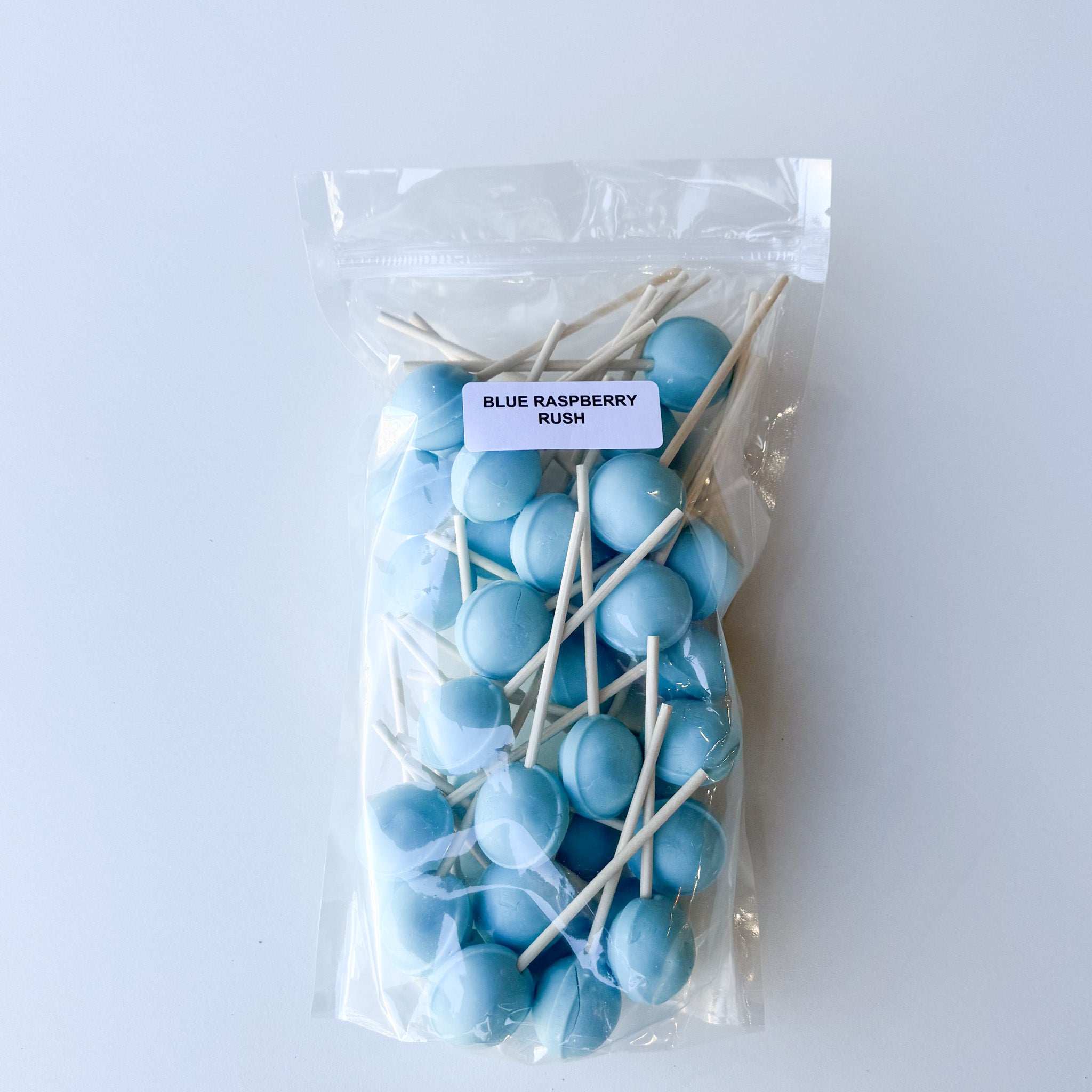 Large Blue Raspberry Lollipop Large Lollies: Blue Raspberry Rush Lollipop Candy – Candy Making Co.