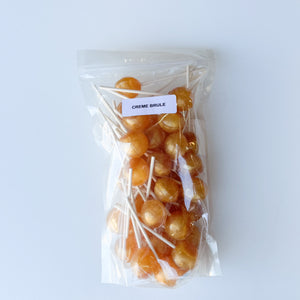 Large Lollies: Crème Brûlée  Lollipop Candy