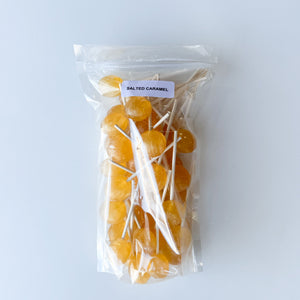 Large Lollies: Salted Caramel Lollipop Candy