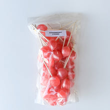 Load image into Gallery viewer, Large Lollies: Strawberry Lychee Lollipop Candy
