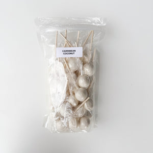 Large Lollies: Caribbean Coconut Cream Lollipop Candy