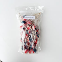 Load image into Gallery viewer, Large Lollies: American Sweet Tart: USA Flag Lollipop Candy

