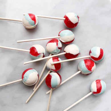 Large Lollies: Americana - Red, White, Blue Candy